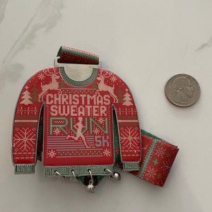 Gone for A Run Virtual running medal - Christmas Sweater Run 5K